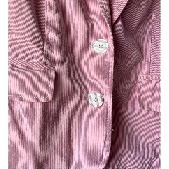 Women's ISAAC MIZRAHI FOR TARGET Suit blazer & pant pink and white Size M. - Picture 15 of 16